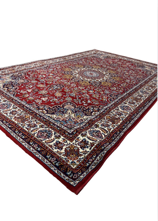 Tapis Kirmansah Rouge en Laine — Style Oriental — 150 x 230 cm