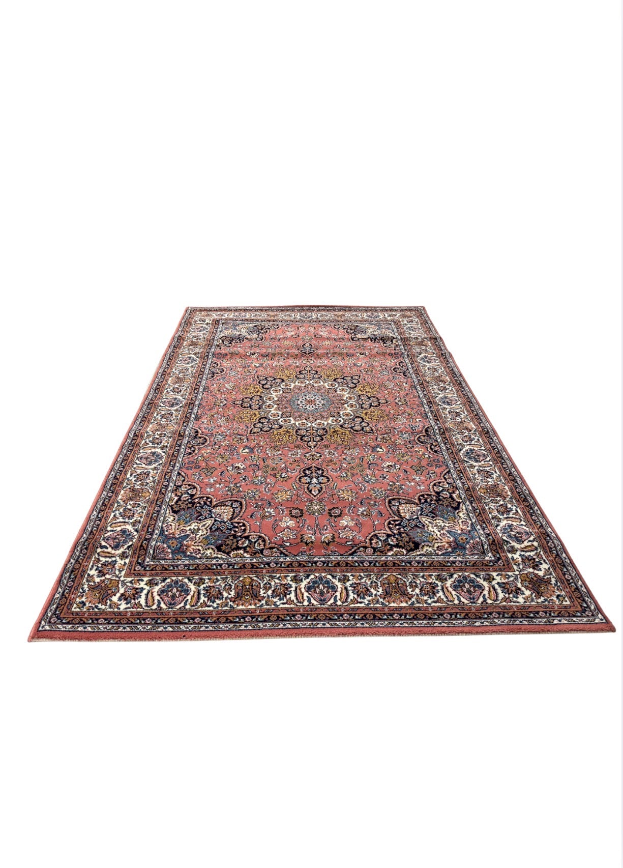 Tapis Kirmansah Rose en Laine — Style Oriental — 150 x 230 cm